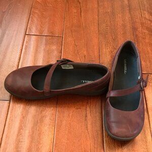 Merrell Dassie Mary Jane Brown Leather